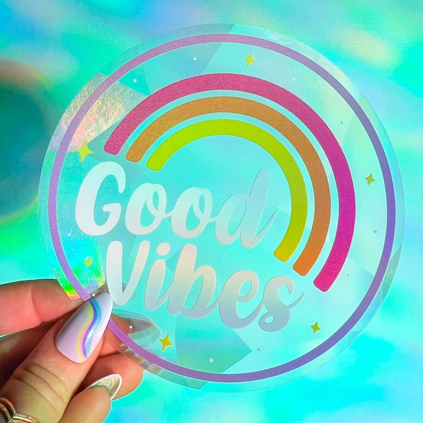 Good Vibes Suncatcher Aufkleber