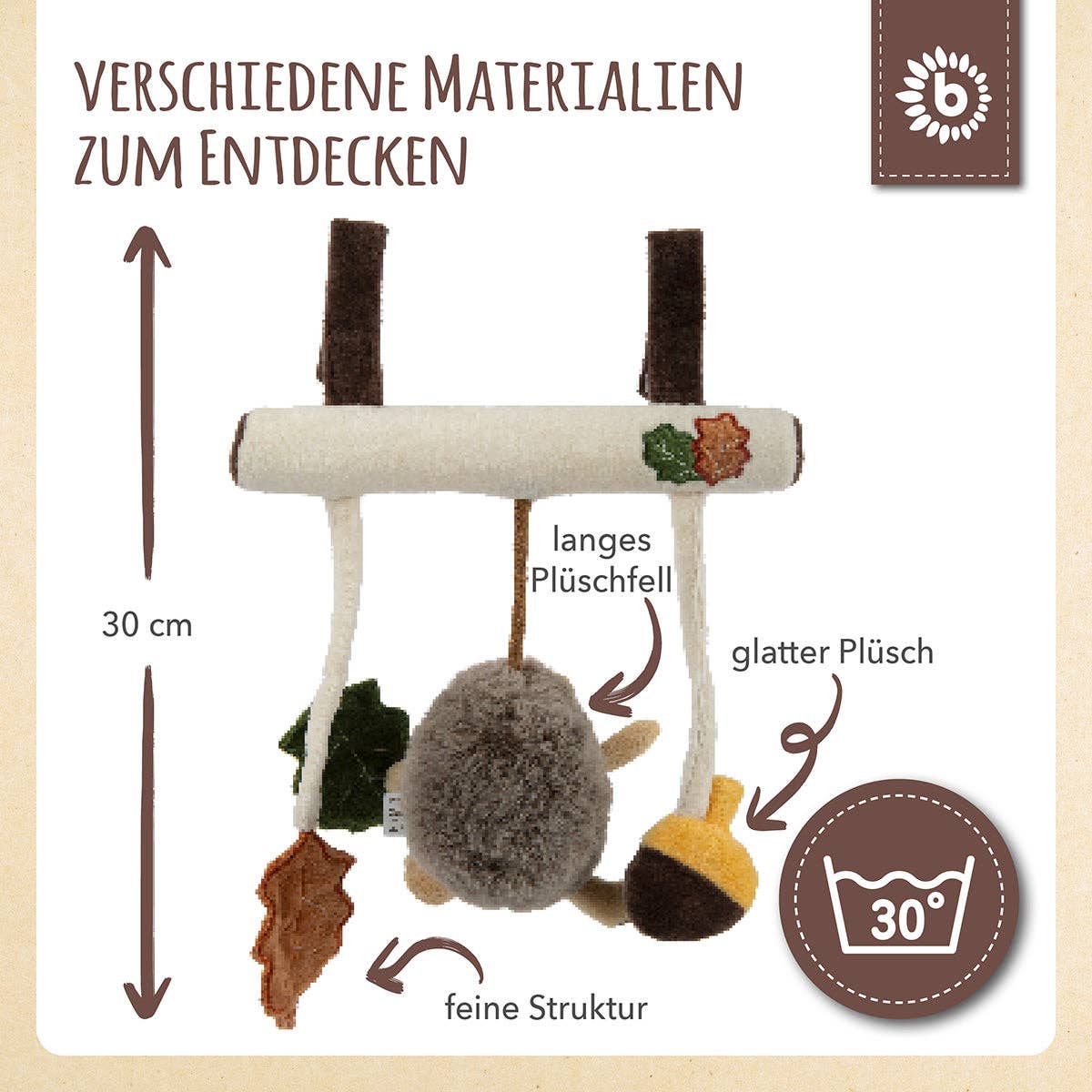 Universalhänger kleines Mobile 'Igel Piksi'