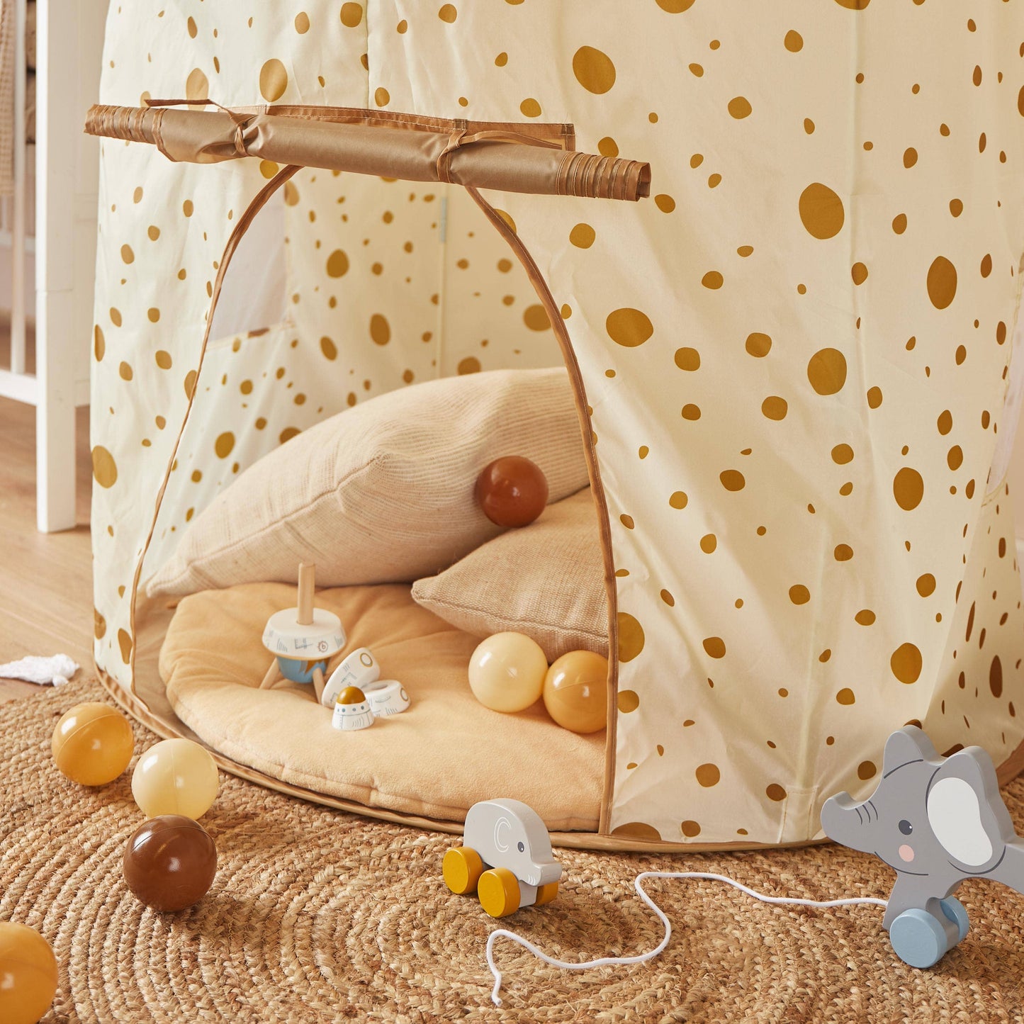 Pop Up Spielzelt 'Golden Dots'