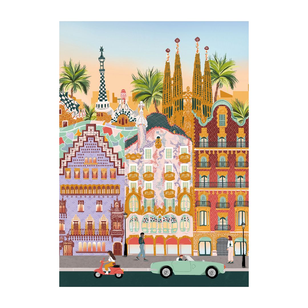 1000-teiliges Puzzle 'Barcelona'