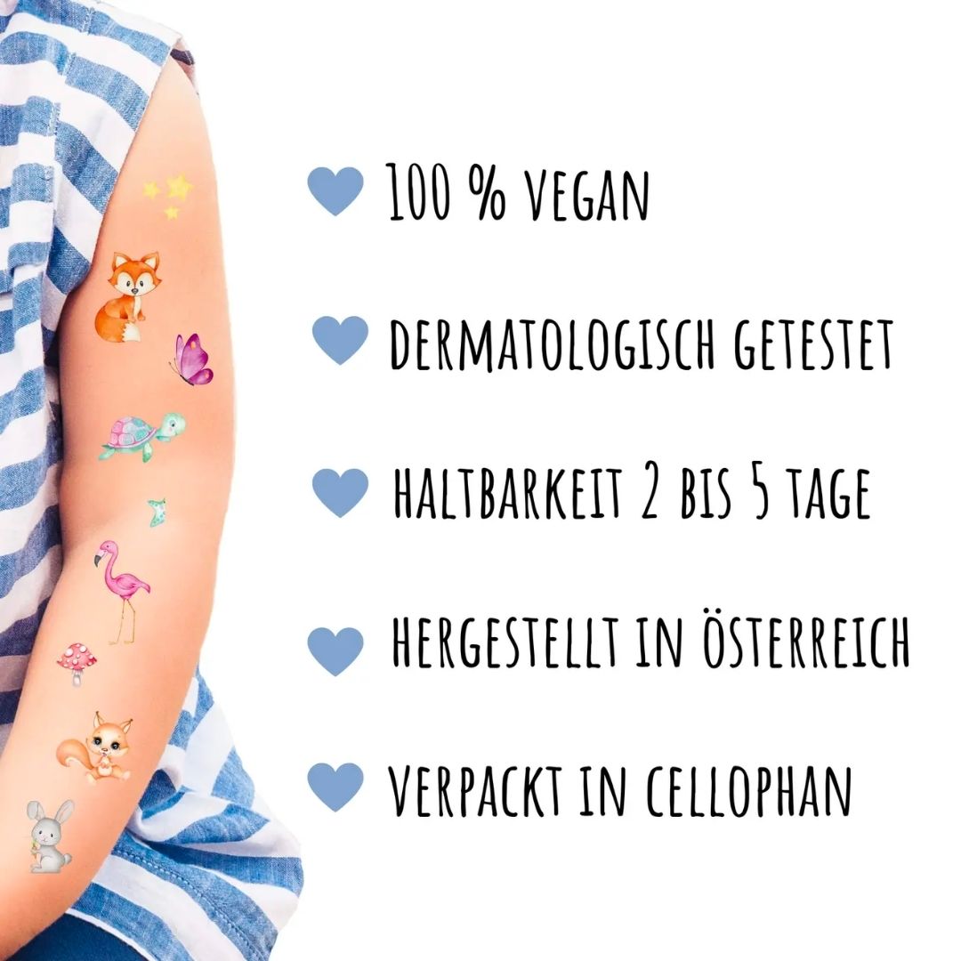 Kindertattoos Tiere
