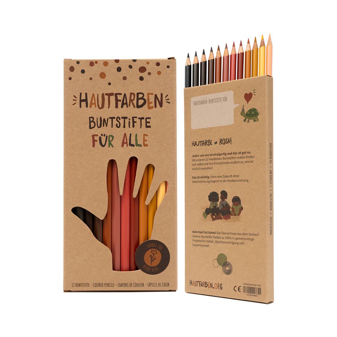 12 Hautfarben Buntstifte