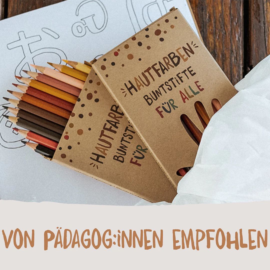 12 Hautfarben Buntstifte