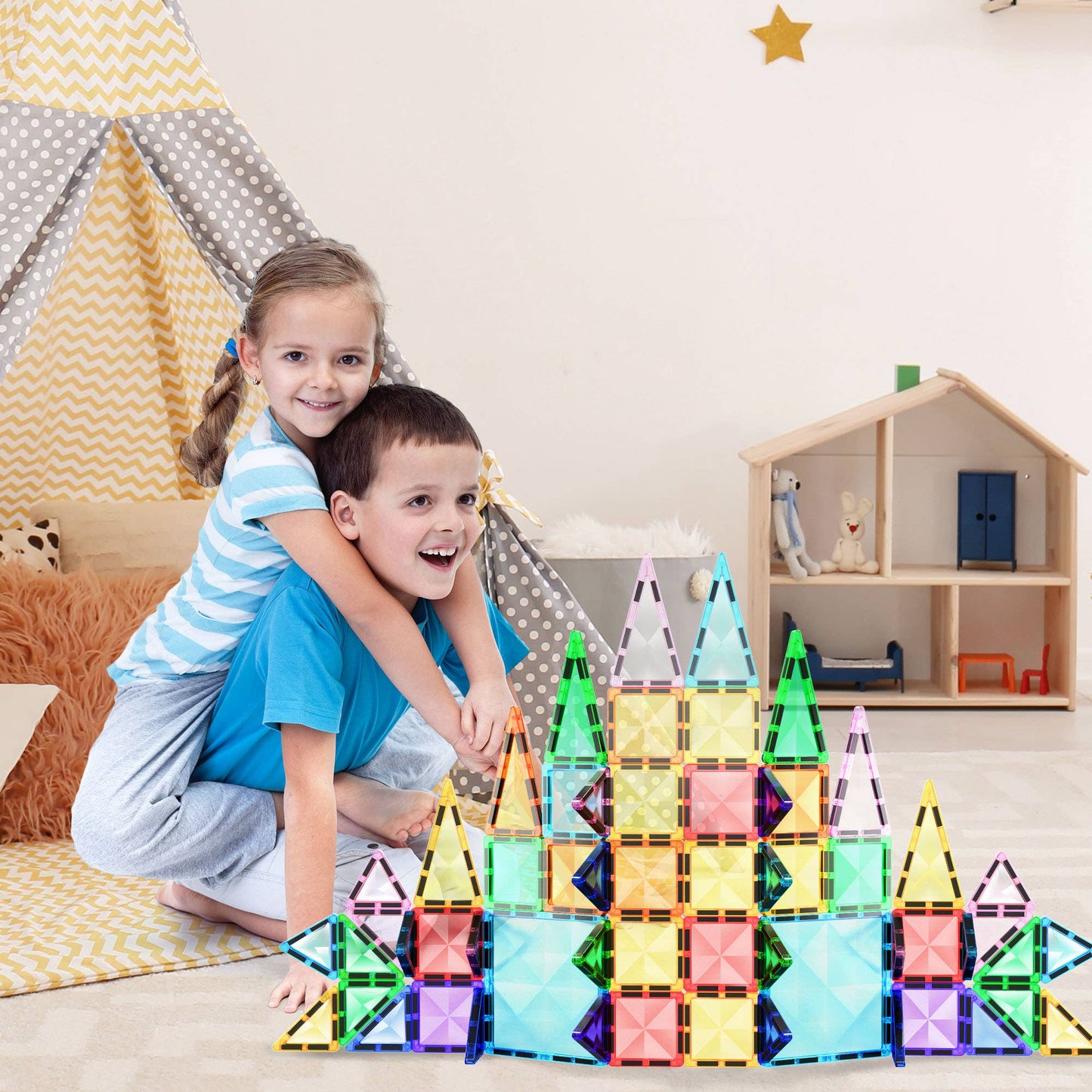 Mini Diamant 60pc Magnetisches Fliesenset