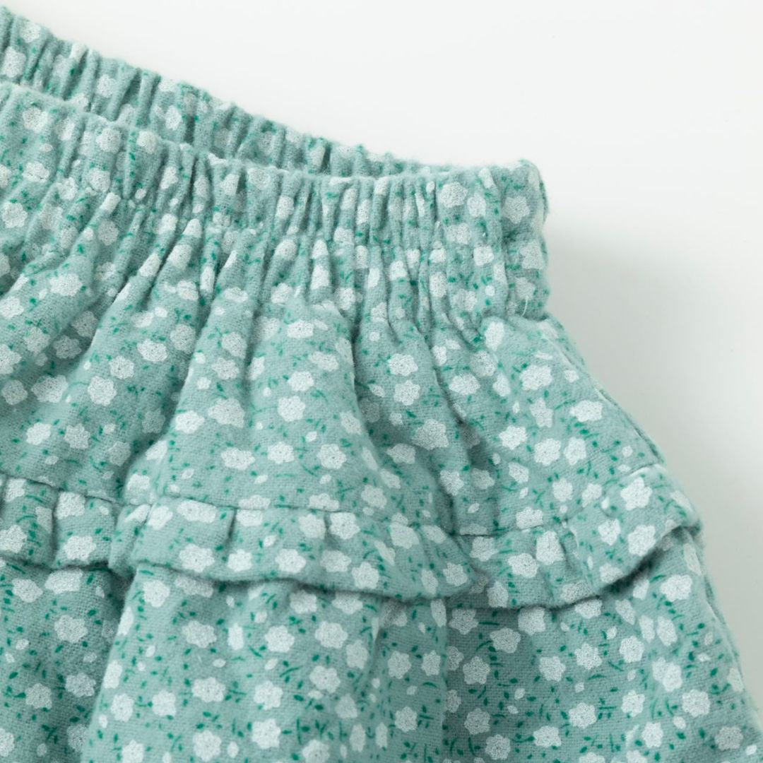 Rock aus Flanellstoff mit Liberty-Blumen