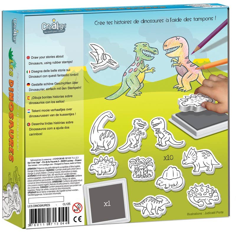 Stempelset: Dinosaurier