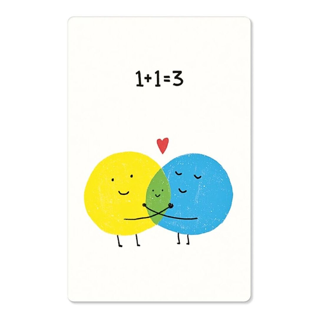 KIND MIND Karte | 1 plus 1 ist 3