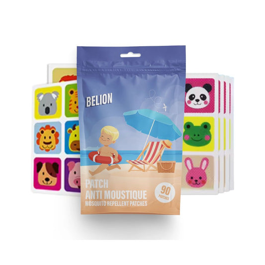 100% natürlicher Anti-Mücken-Patch 90 Stk lustige Tiere