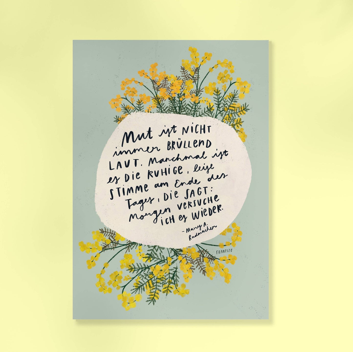 Kunstdruck Print A4 'Mut'