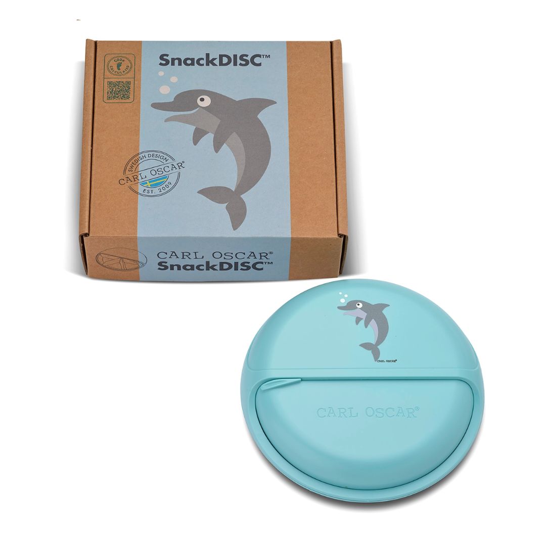 Snack Disc Kinder 'Delfin' blau 15 cm