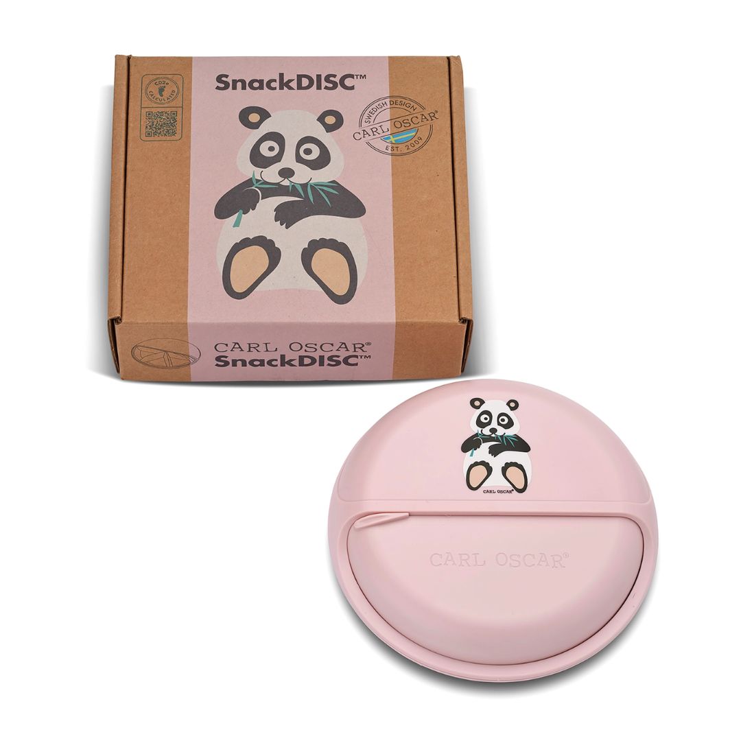 Snack Disc Kinder 'Panda' rosa 15 cm