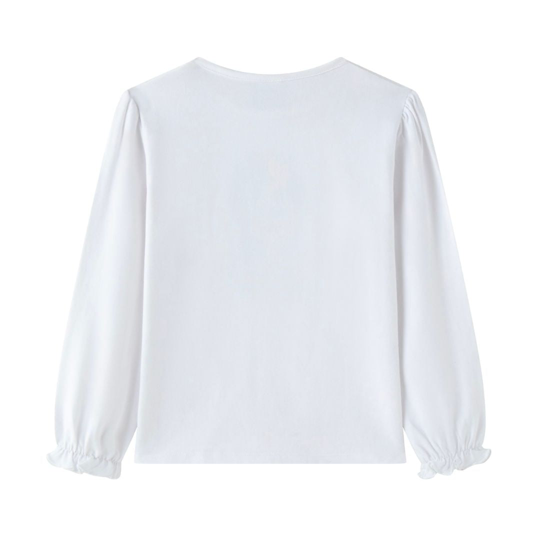 Weißes Longsleeve mit süßem Print "Friendship"