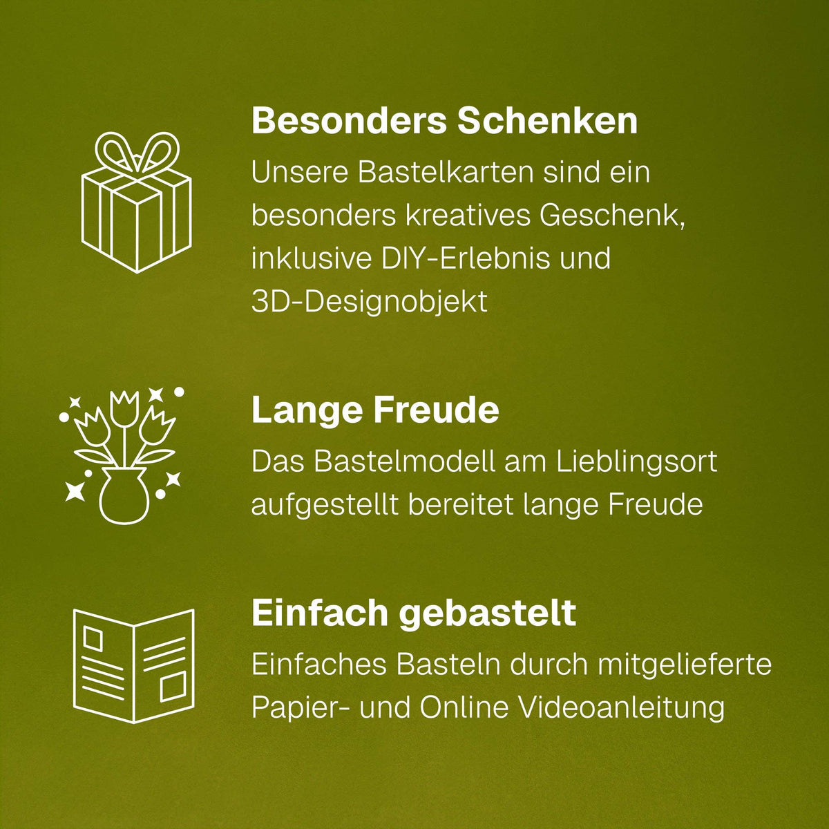 Minikarte 'Glücksklee' 2in1 Karte & Geschenk in einem