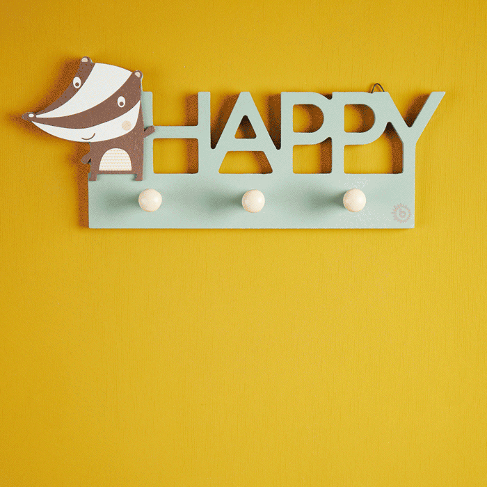 Wandgarderobe 'Dachs Happy'