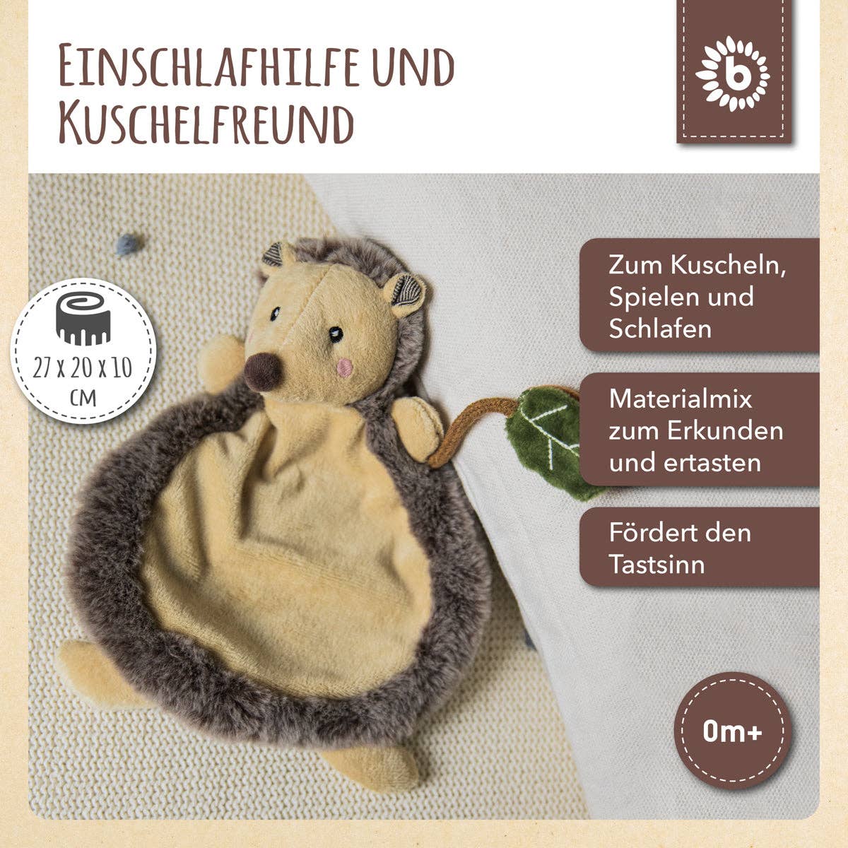 Schmusetuch 'Igel Piksi'
