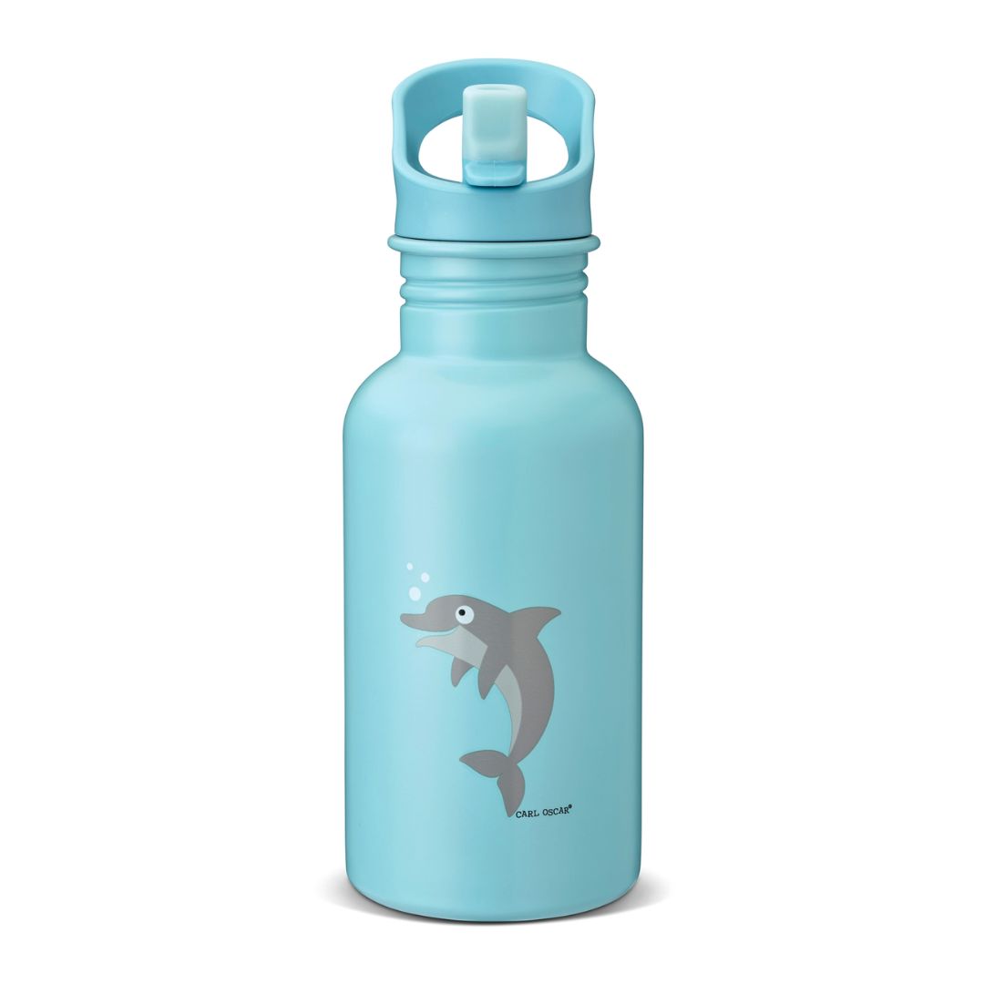 SteelIsh Trinkflasche 'Delfin' blau 0,5 l