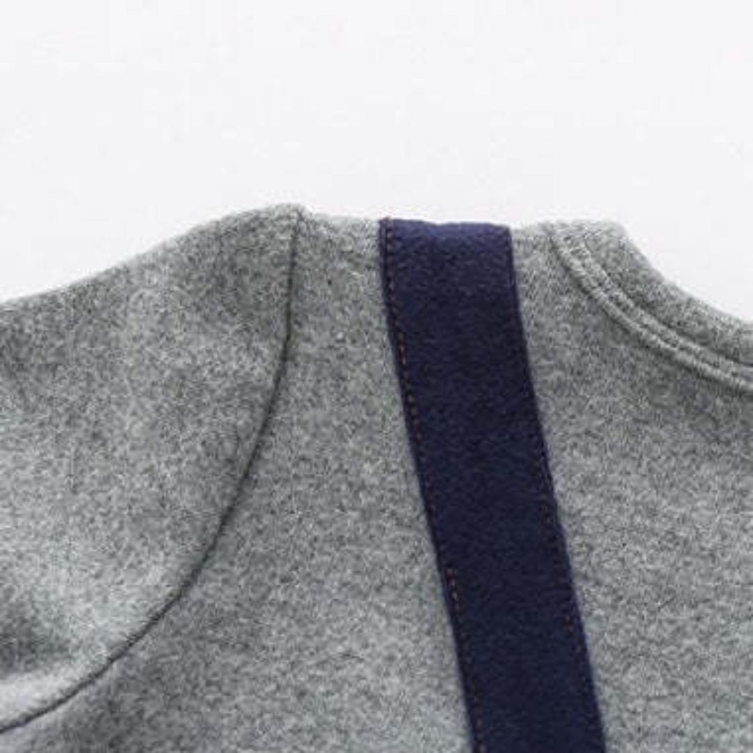 2 in 1 Overall Langarm navy/grau