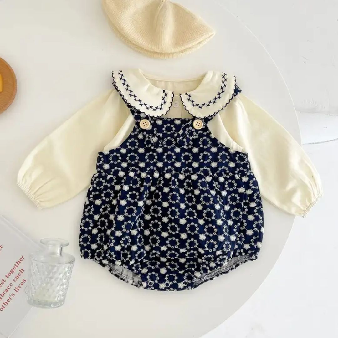 Outfit Set Overall kurz und Bluse