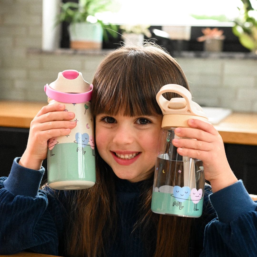 Tritan Kinder-Trinkflasche 'Tanzende Herzen'