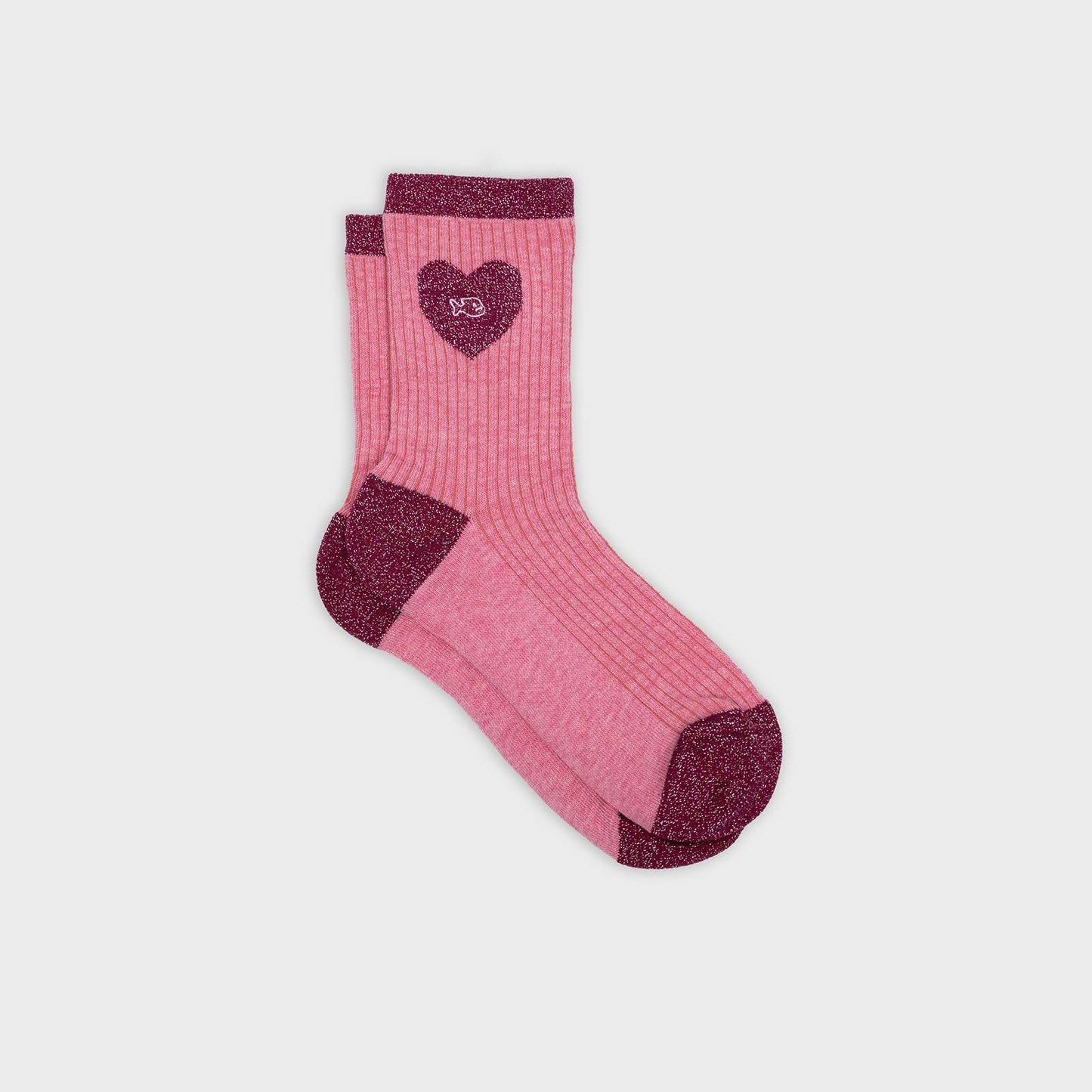 Herzsöckchen - Hellrosa und Rosa