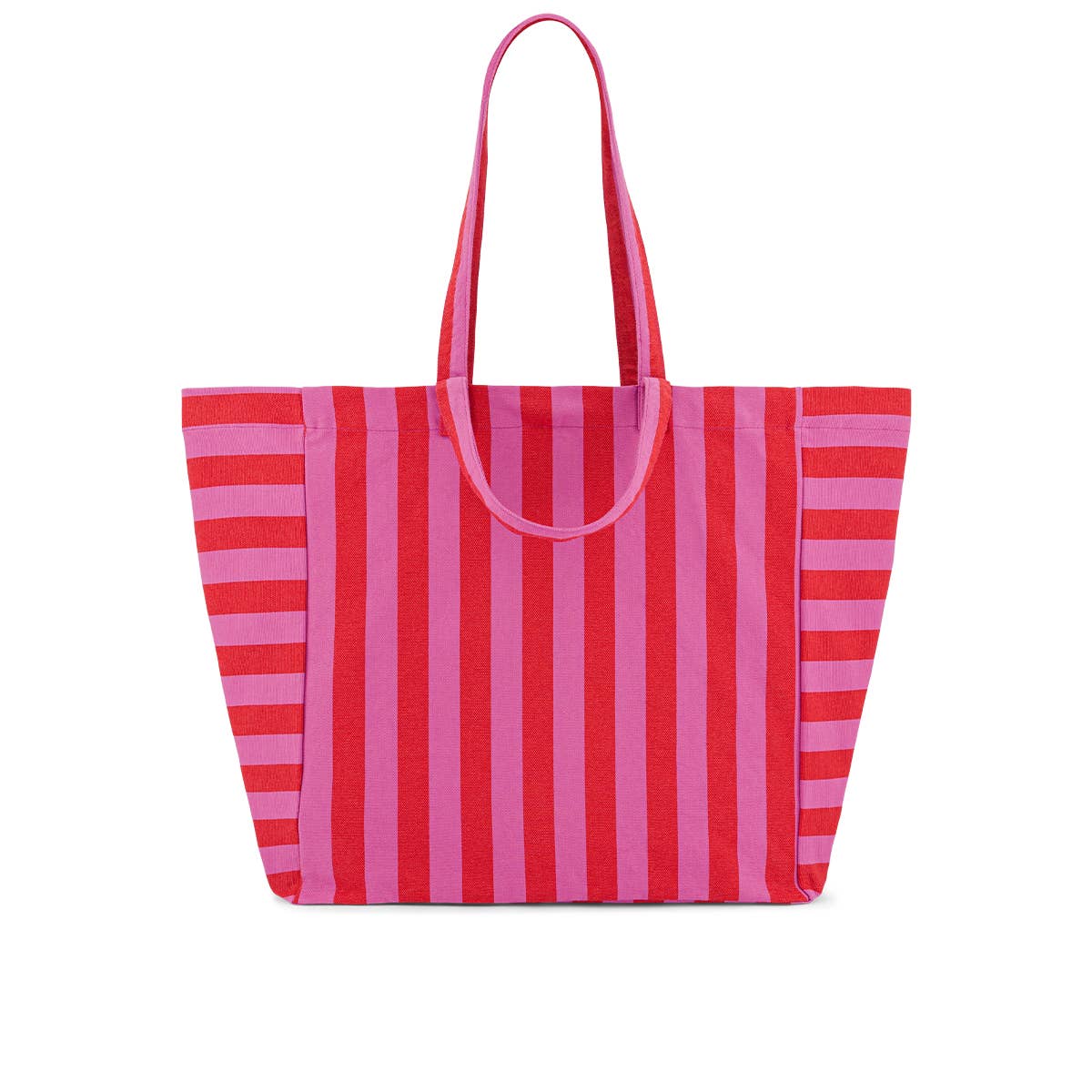 Shopper Tasche Elisa orchidee/tomate gestreift