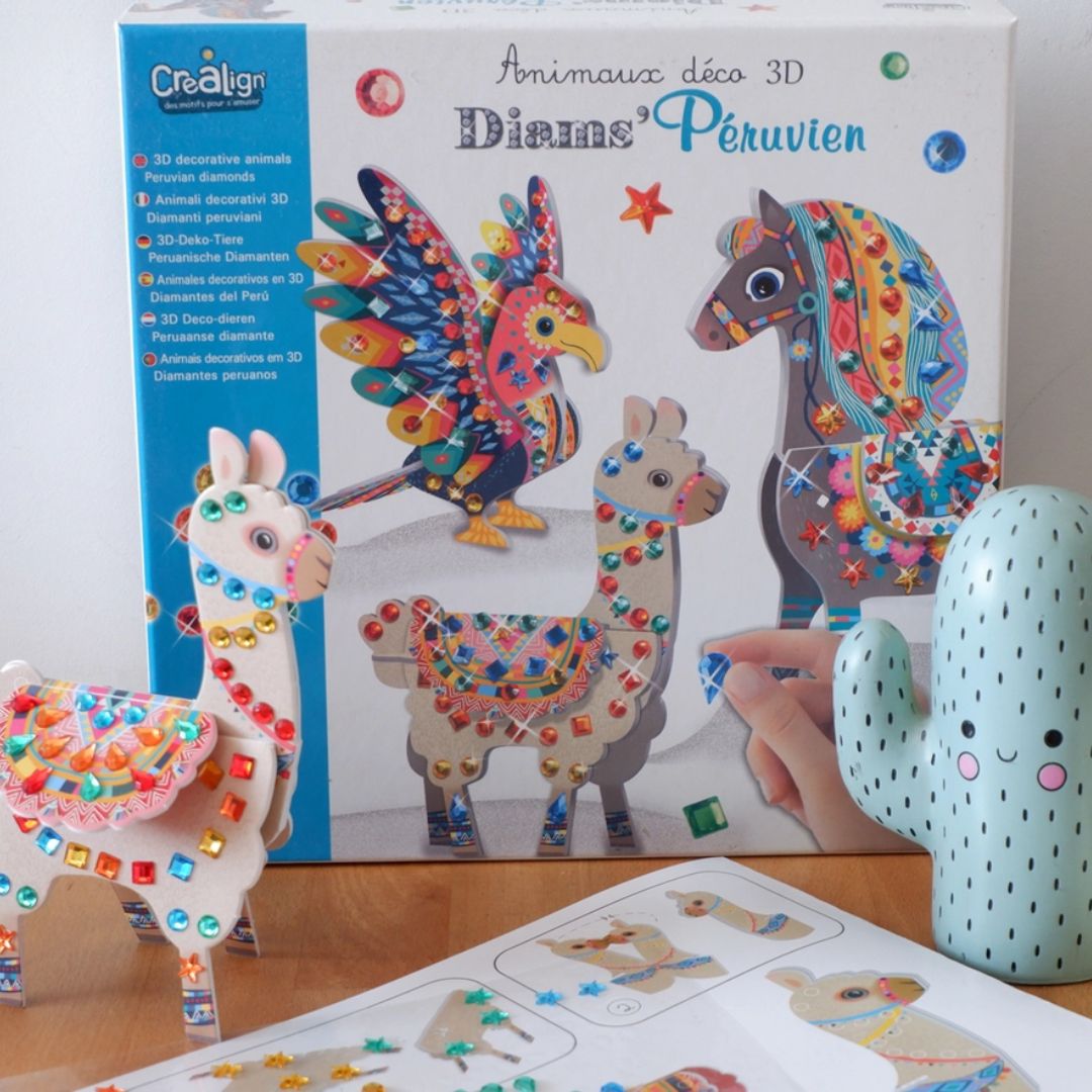 3D-Deco-Tiere „Peruanische Diamanten“