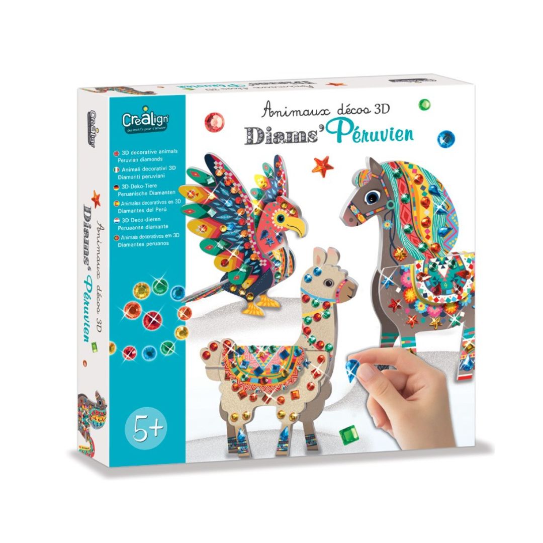 3D-Deco-Tiere „Peruanische Diamanten“