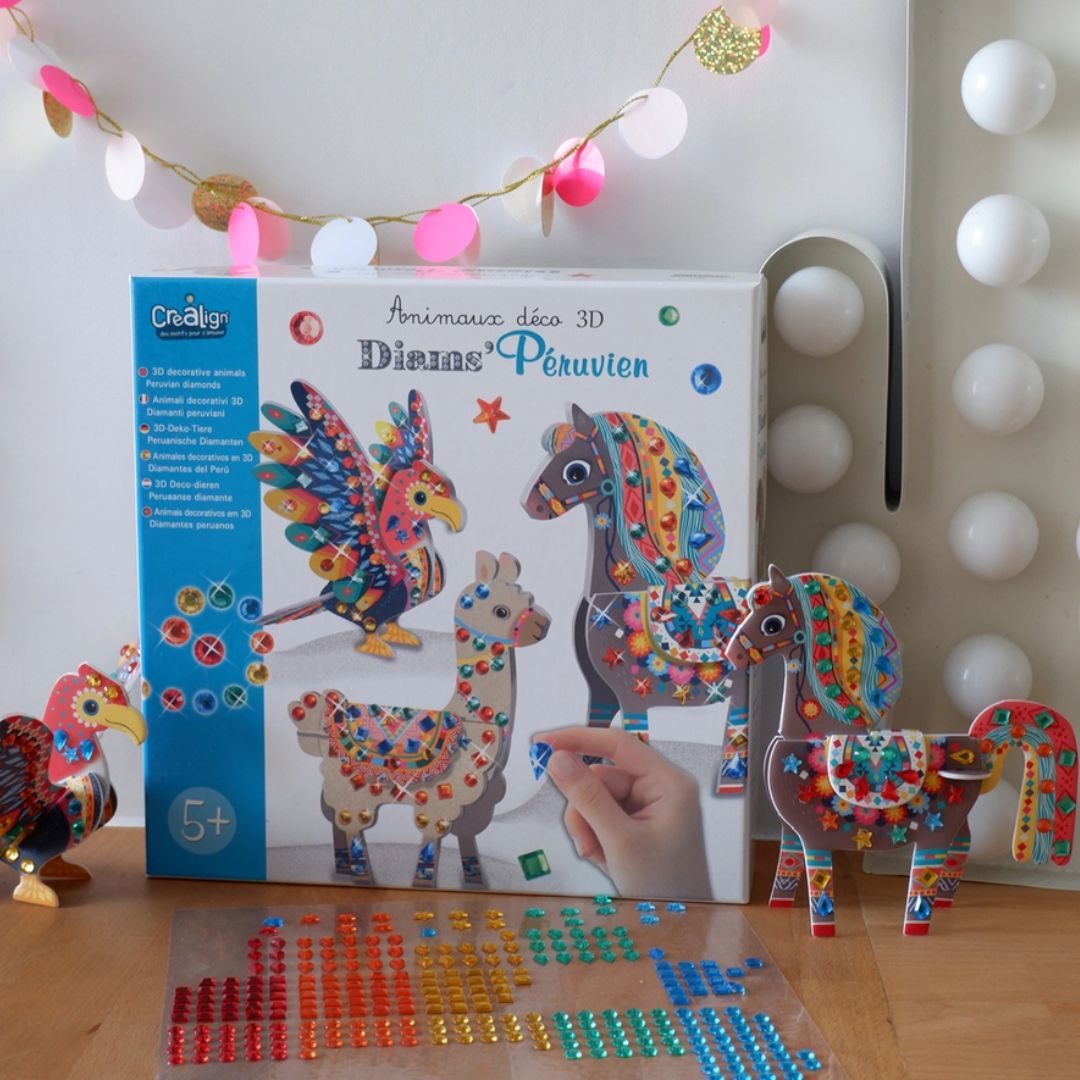 3D-Deco-Tiere „Peruanische Diamanten“