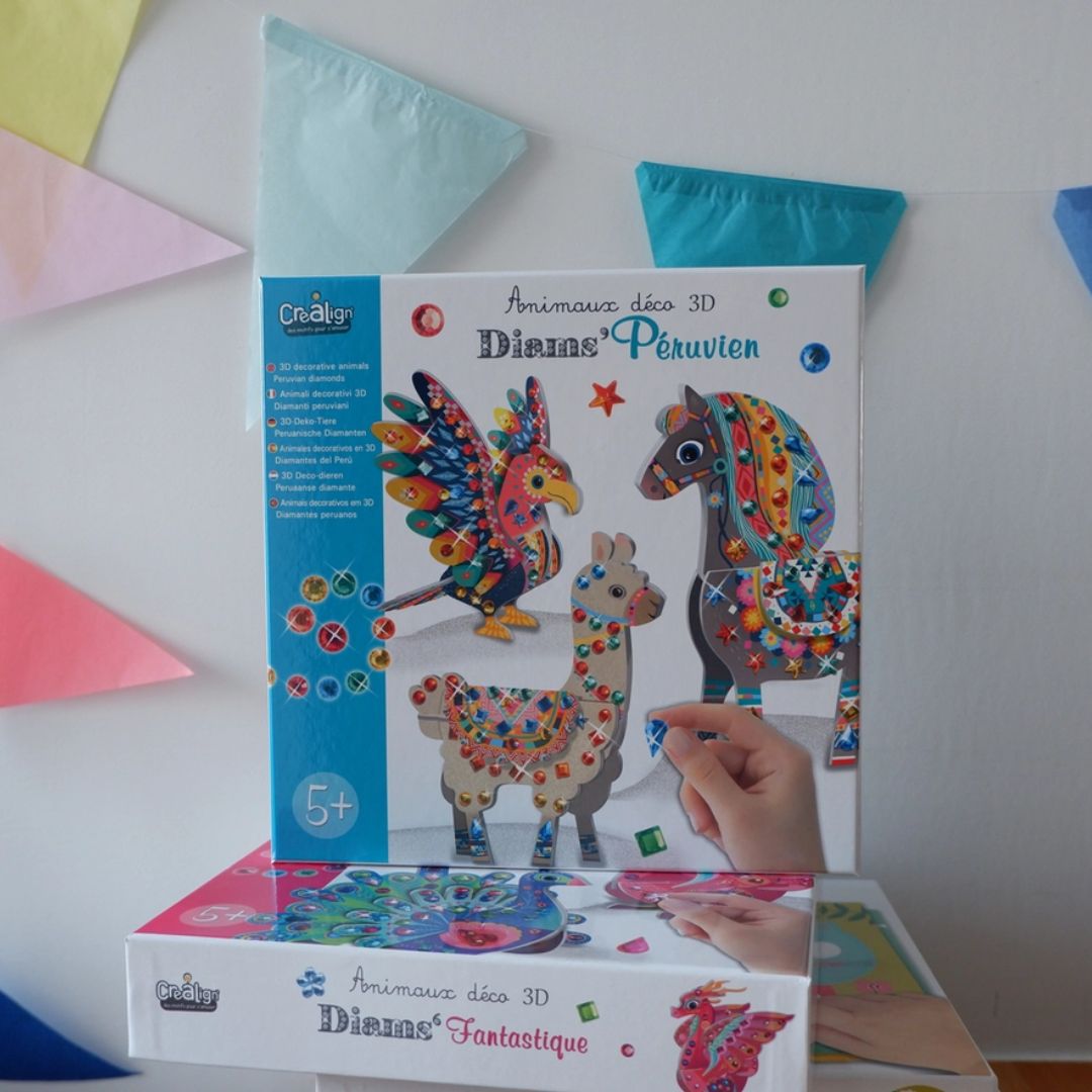 3D-Deco-Tiere „Peruanische Diamanten“