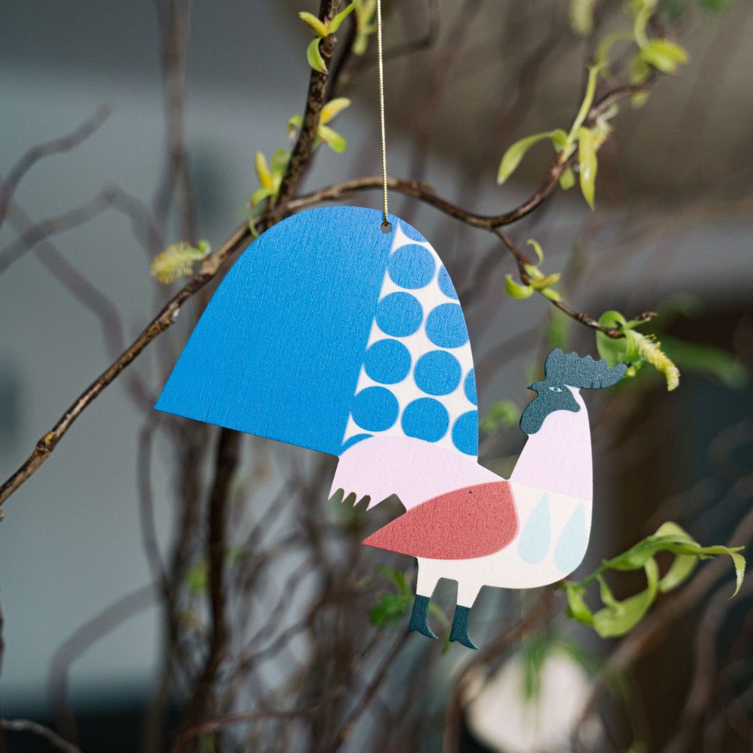 3D-Oster Dekoration Osterhänger 'LAWRENCE DER HAHN'