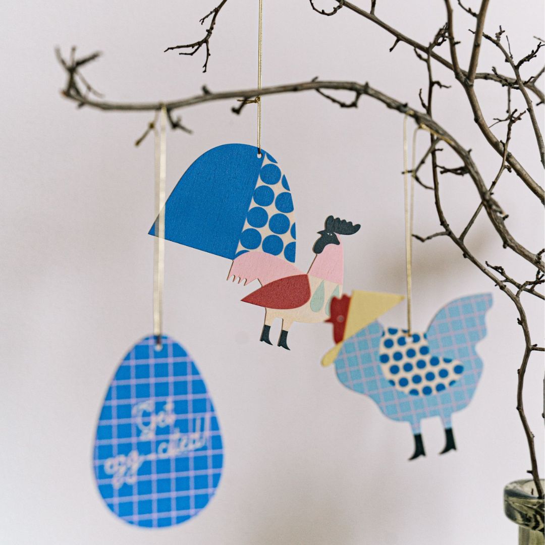 3D-Oster Dekoration Osterhänger 'GET EGG-CITED'