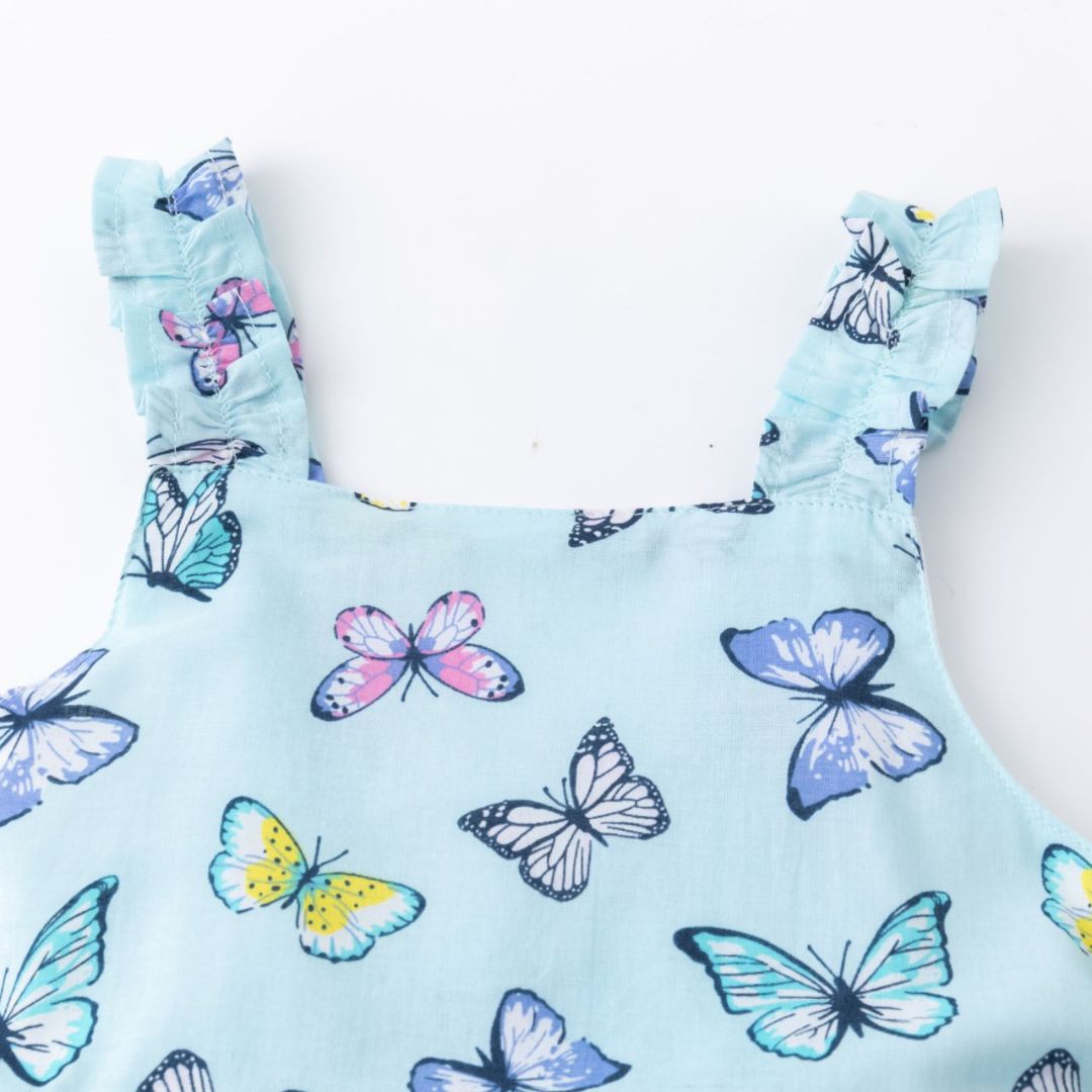 Mädchenkleid mit Schmetterlingsmuster