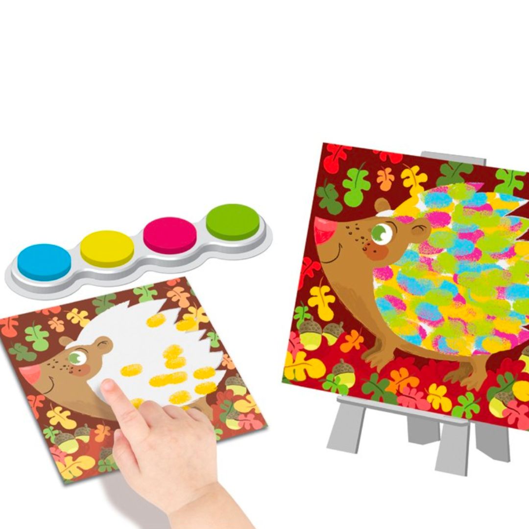 Fingermalerei „Bunte Tiere“