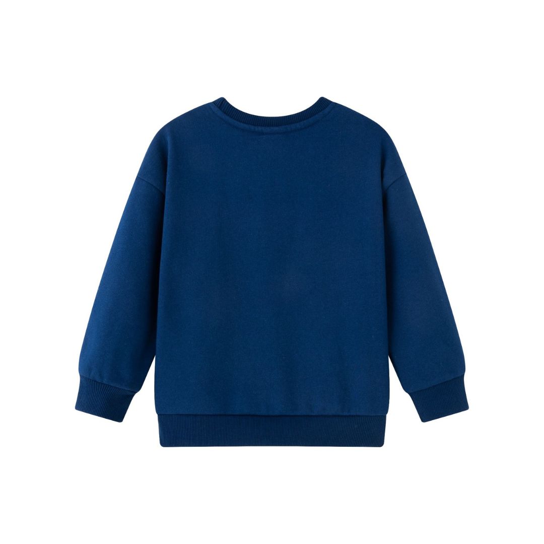 Sweatshirt mit süßer Frosch Applikation marine blau