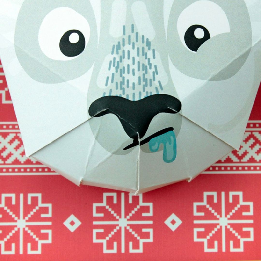 Mini-Lama in 3D Paper Art