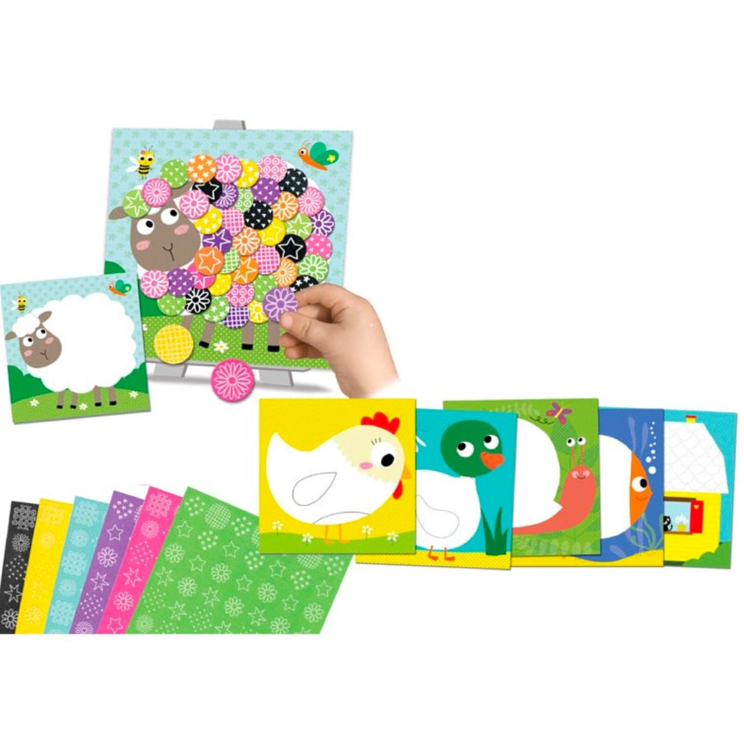 Kreativ-Set Reliefs mit Filz "Auf der Farm"