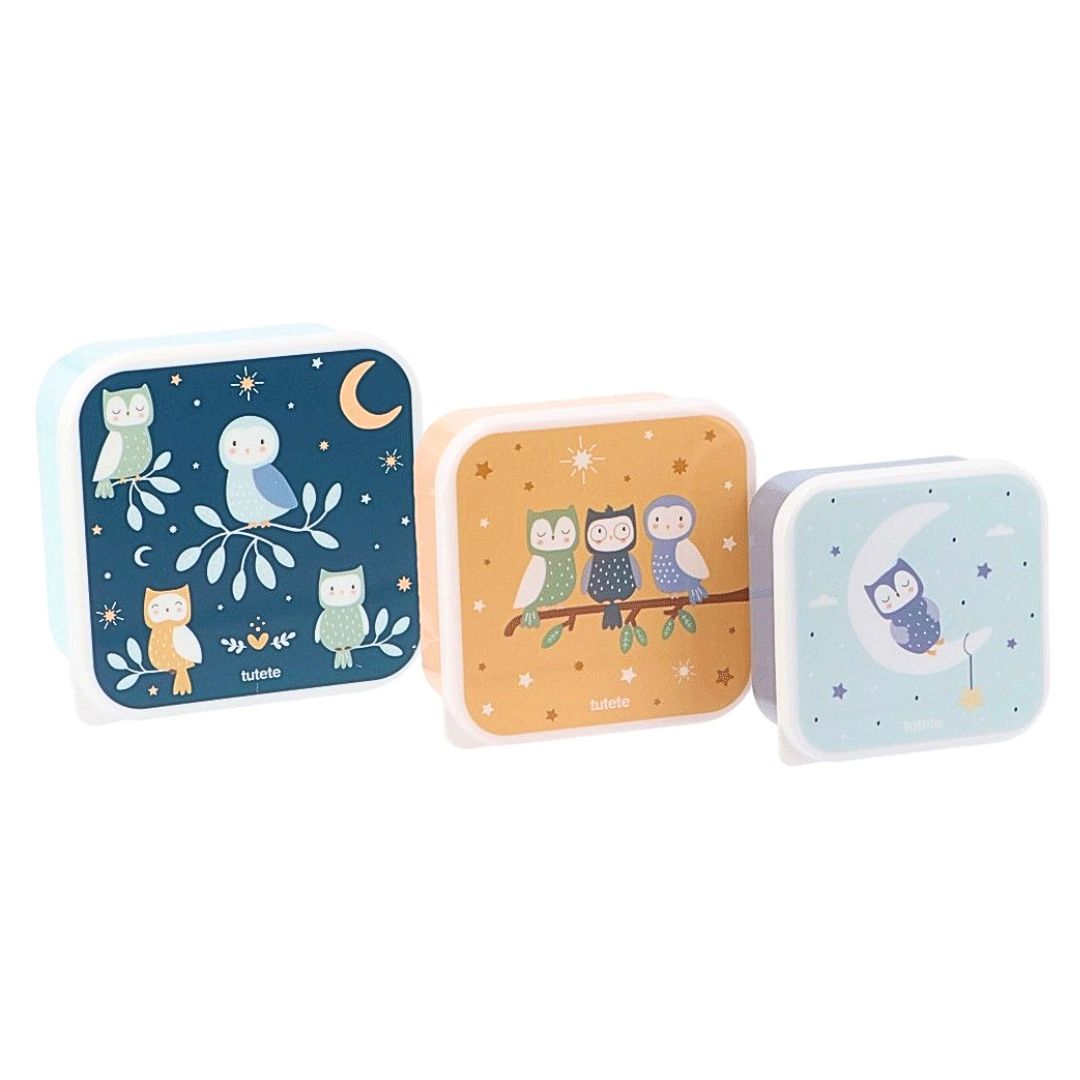 Set 3 Lunchboxen 'Magischer Wald'