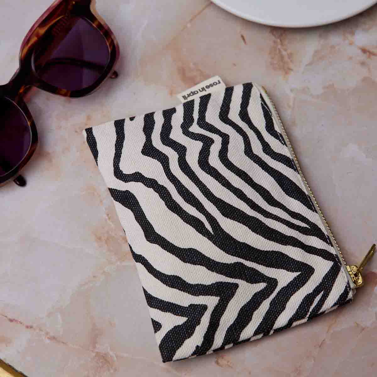 Damen Geldbörse Marie Zebra Greige