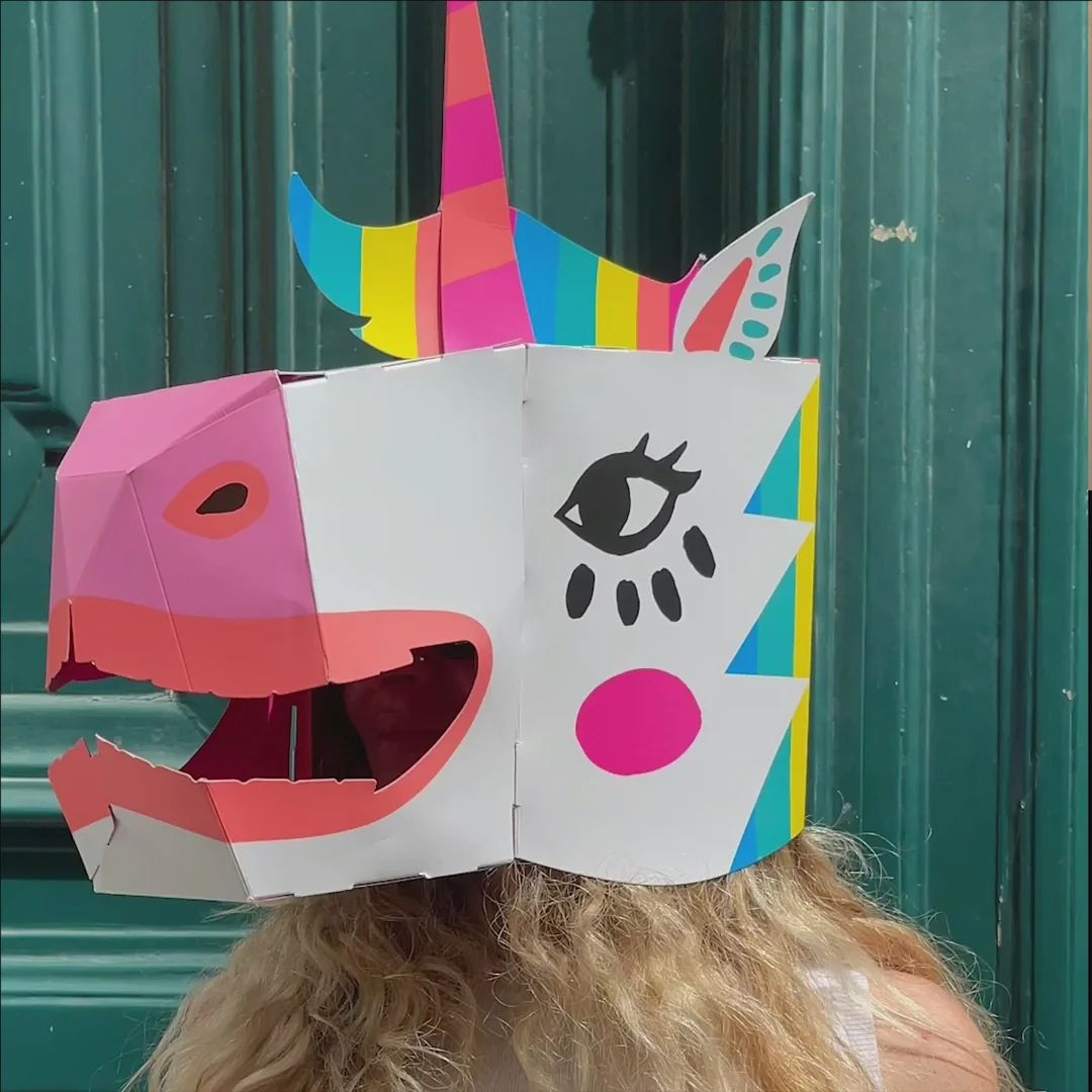 3D Maske 'Einhorn'