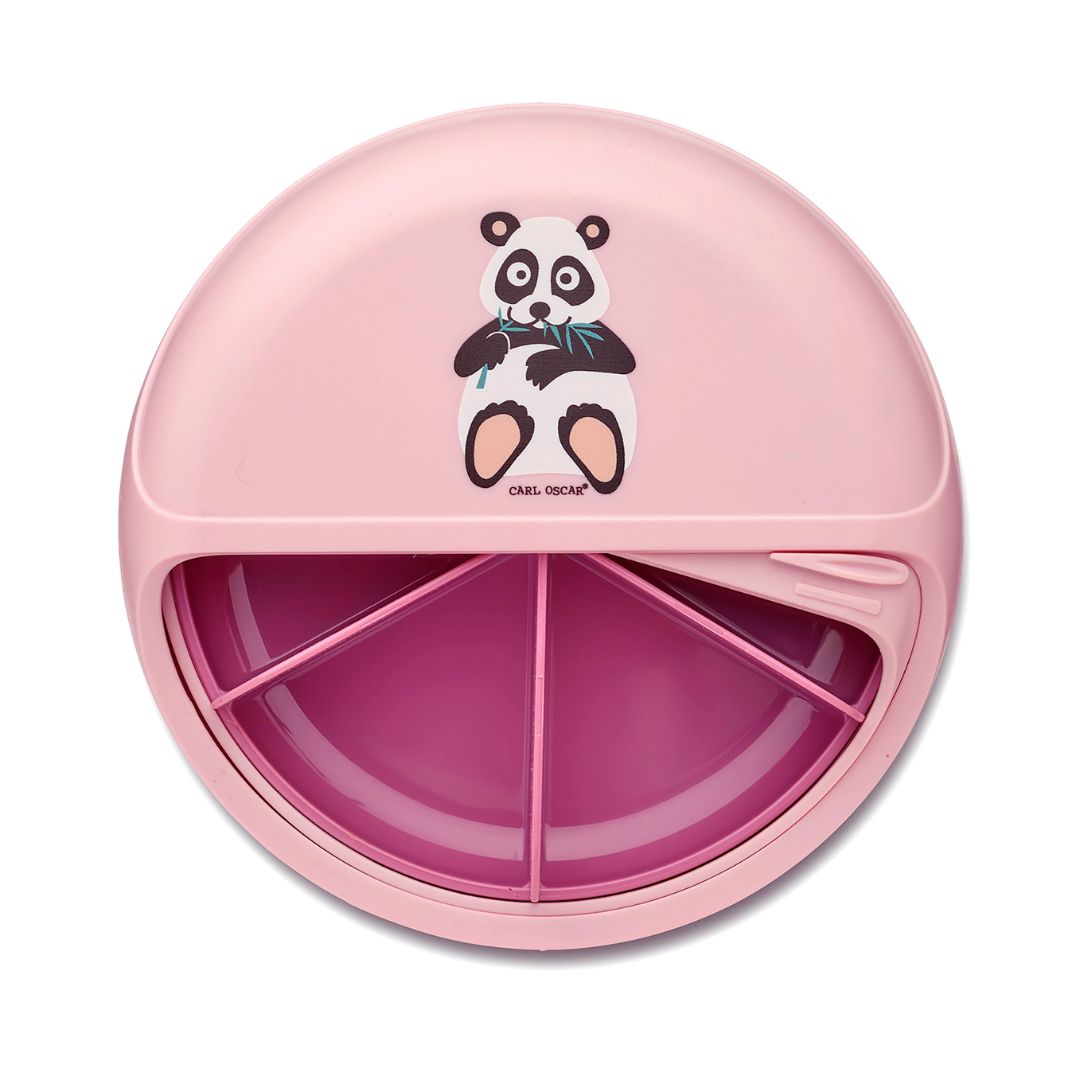 Snack Disc Kinder 'Panda' rosa 15 cm