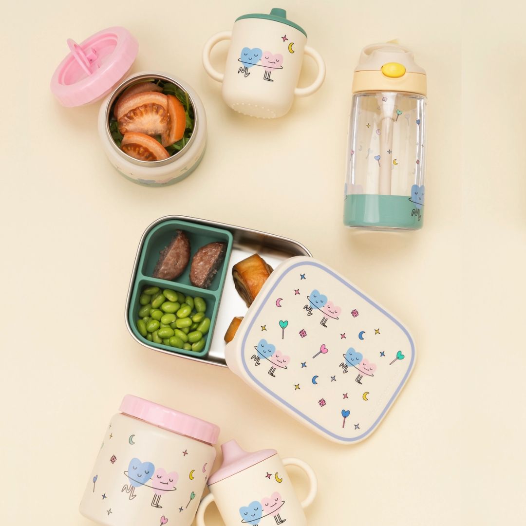 Tritan Kinder-Trinkflasche 'Tanzende Herzen'