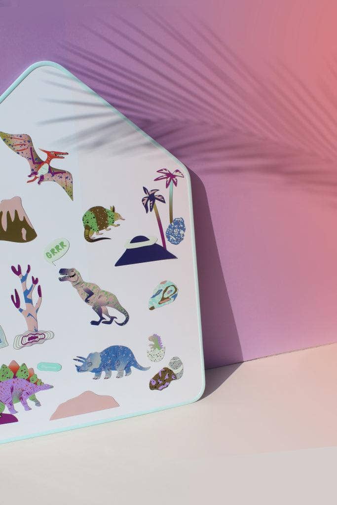 Magnetisches Spiel mit Dinosauriern