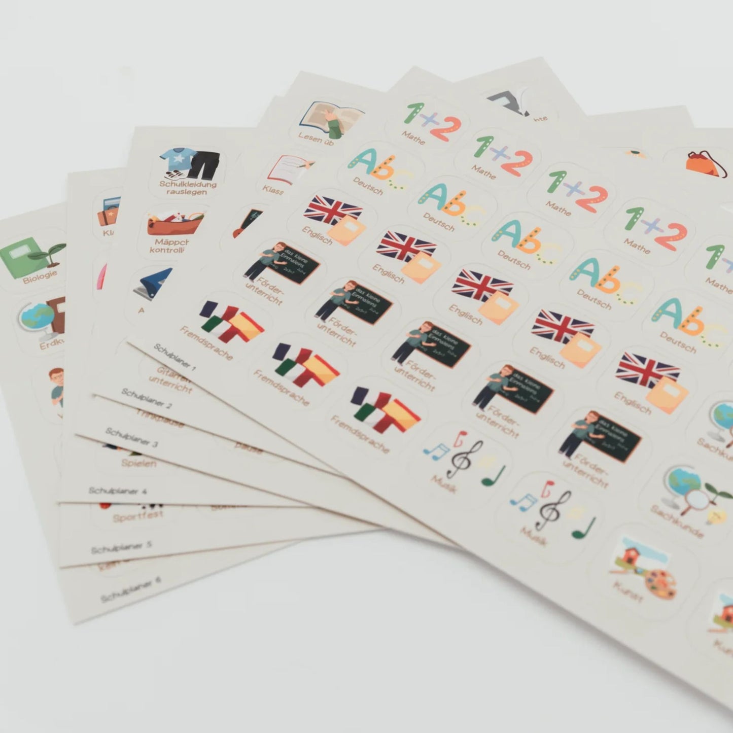 Grundschulplaner inkl. Symbolkärtchen 'Einhorn'