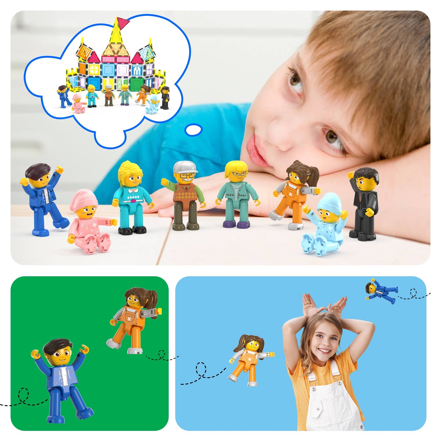 Magnetisches Spielzeug-Set 'Family' | 8-teilig