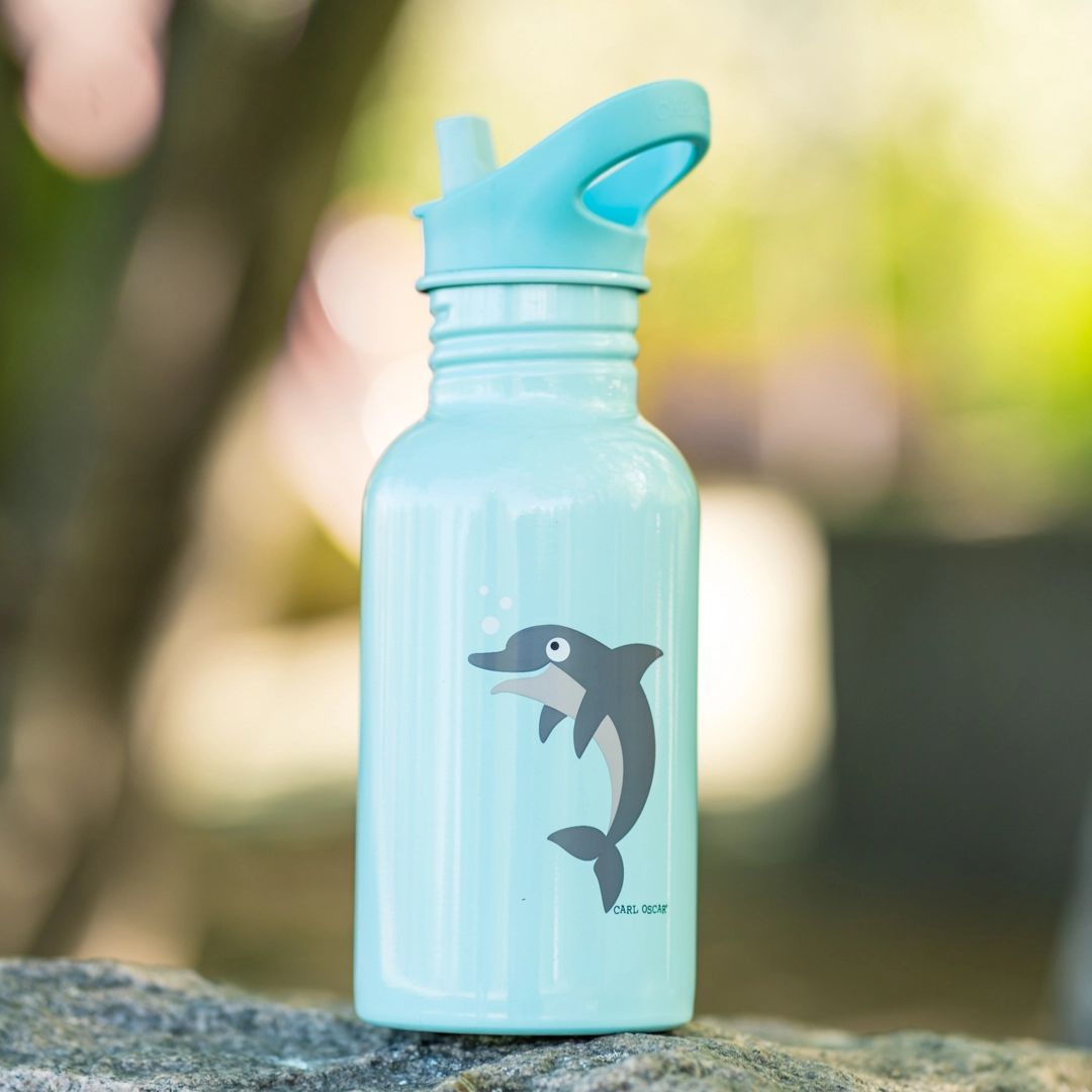 SteelIsh Trinkflasche 'Delfin' blau 0,5 l