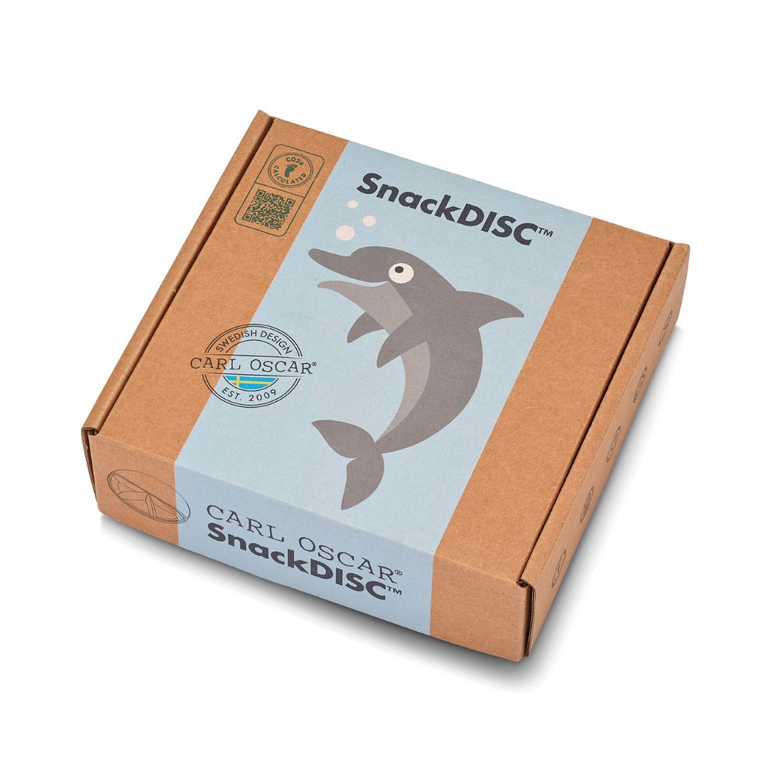 Snack Disc Kinder 'Delfin' blau 15 cm