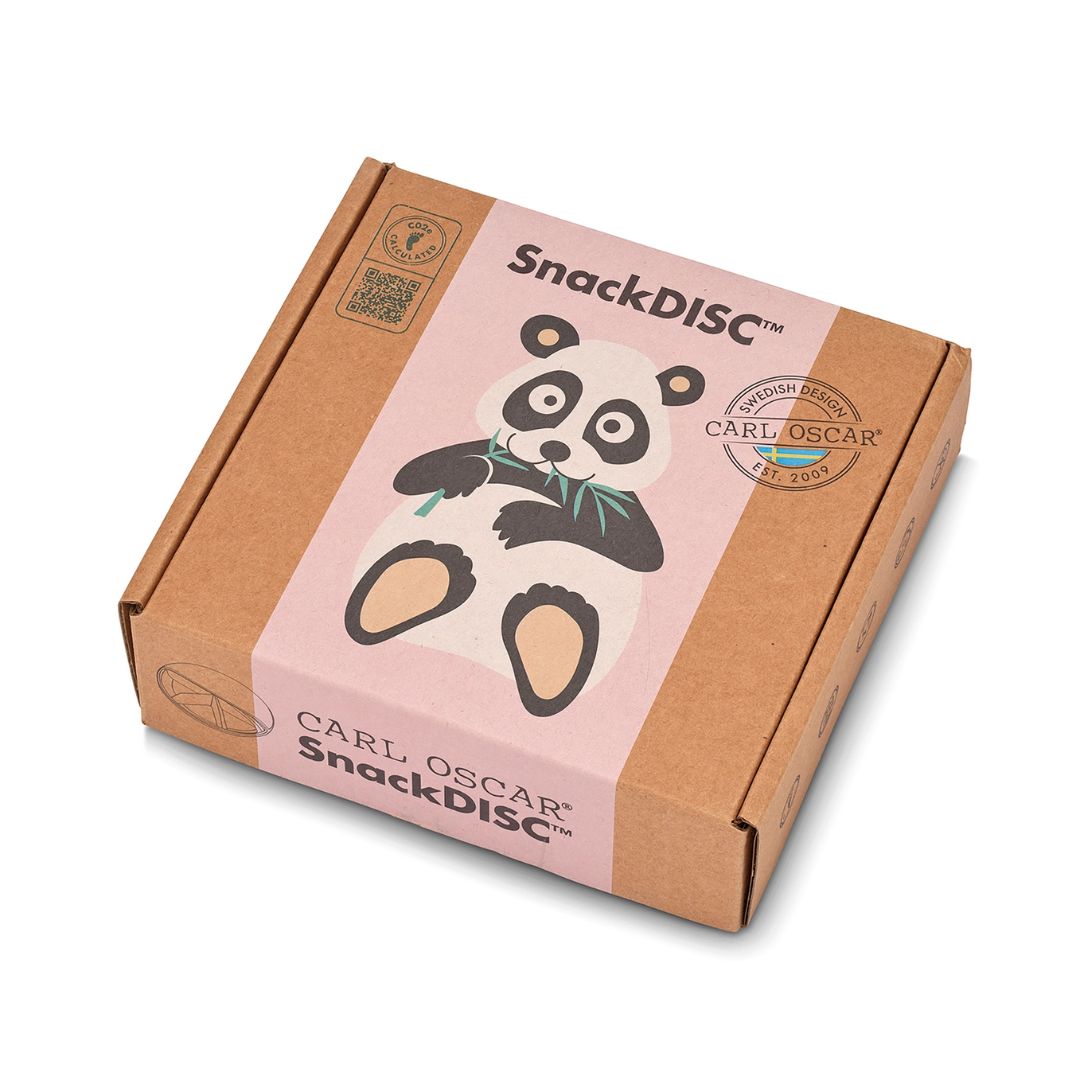 Snack Disc Kinder 'Panda' rosa 15 cm