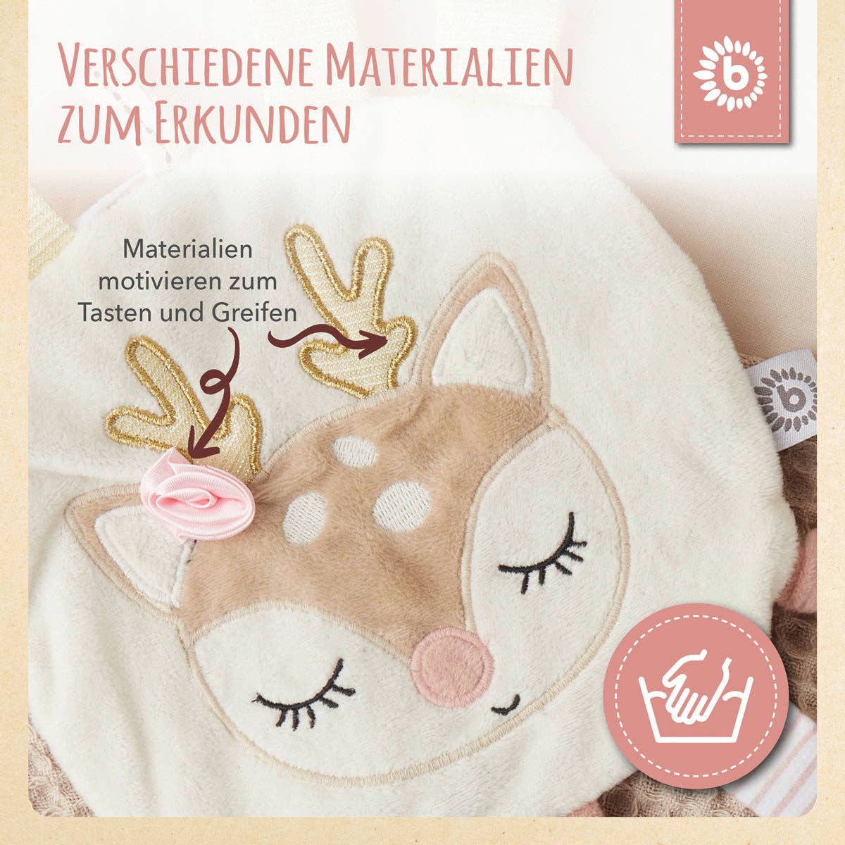 Knistertuch Reh Ella