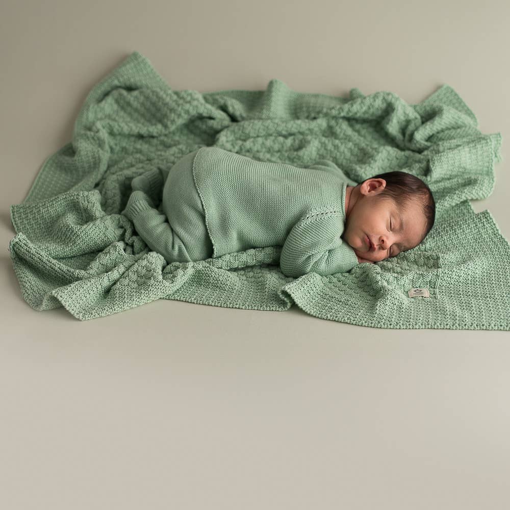 Neugeborenen und Baby Strickset mintgrün