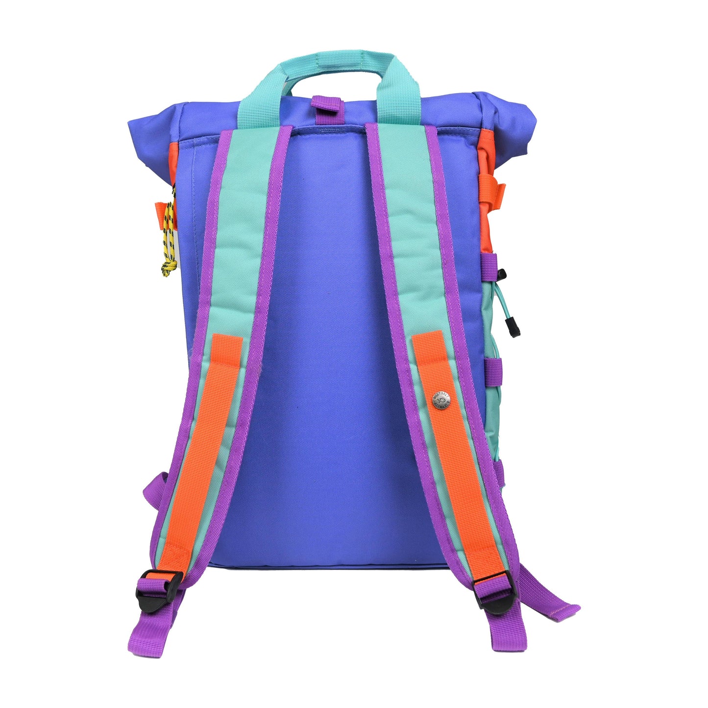 Rolltop-Rucksack mehrfarbig türkis/lila